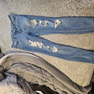 Distressed Blue Jeans for Women